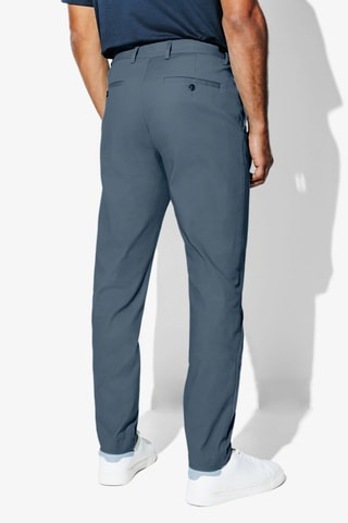 Biologisch Katoenen Chino Slim Fit - Pauwblauw