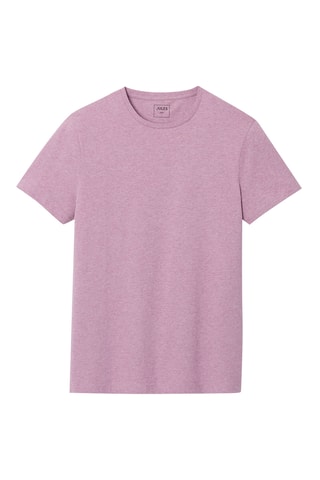 T-shirt slim em algodão biológico - Violeta