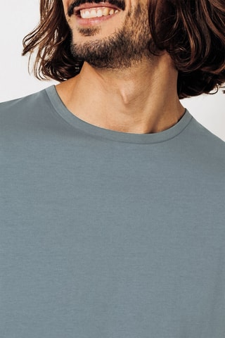 Biologisch Katoenen T-shirt Slim Fit - Kaki