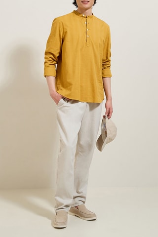 Overhemd Regular Fit - Geel