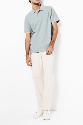 Biologisch Katoenen Polo Regular Fit - Lichtgroen