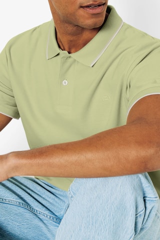 Biologisch Katoenen Polo Regular Fit - Zeegroen