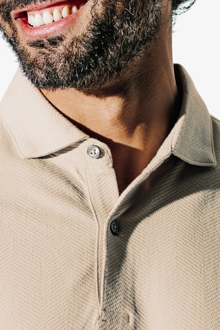 Biologisch Katoenen Polo Regular Fit - Beige