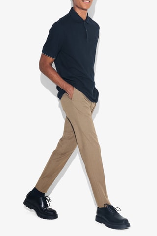 Biologisch Katoenen Polo Regular Fit - Marineblauw