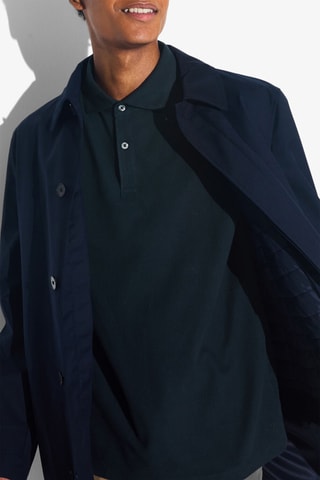 Biologisch Katoenen Polo Regular Fit - Marineblauw