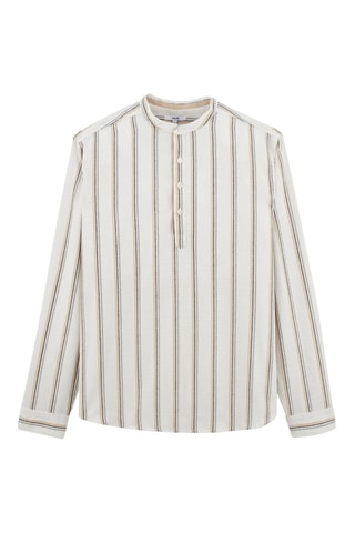 Overhemd Regular Fit - Beige en Ecru