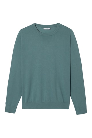 Biologisch Katoenen Trui - Pauwblauw