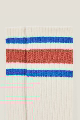 Biologisch Katoenen Sokken - Wit en Koningsblauw