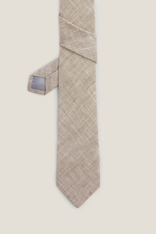 Linnen Stropdas - Gemêleerd Beige