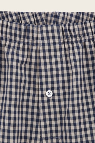 Biologisch Katoenen Boxershort - Marineblauw en Ecru