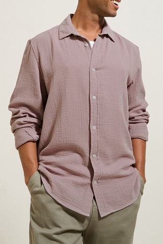 Overhemd Regular Fit - Oudroze