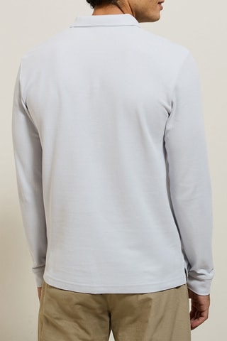 Biologisch Katoenen Polo Regular Fit - Lichtgrijs