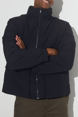 Gewatteerde Jas - Zwart