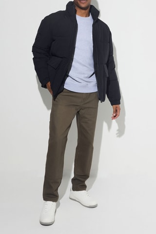 Gewatteerde Jas - Zwart