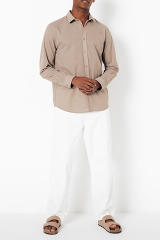 Overhemd Regular Fit - Beige