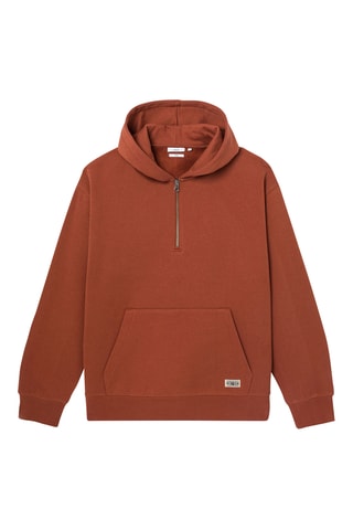 Sweater met Capuchon - Steenrood