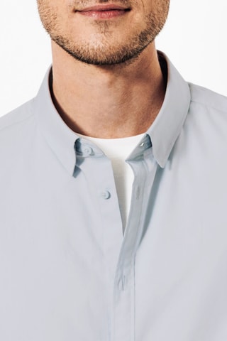 Biologisch Katoenen Overhemd Regular Fit - Hemelsblauw