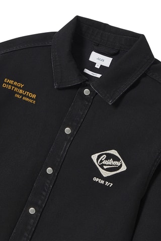 Jeansoverhemd - Zwart