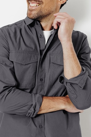 Overhemd Regular Fit - Donkergrijs