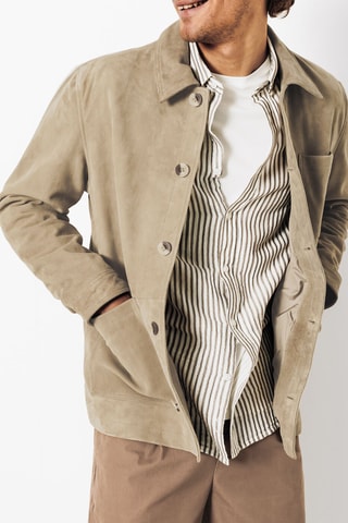 Geitennubuck Jasje - Beige