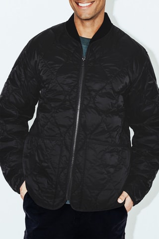 Gewatteerde Jas - Zwart