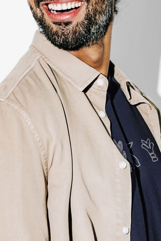 Biologisch Katoenen T-shirt Relax - Marineblauw