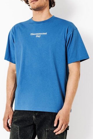 T-shirt relax - Kobaltblauw