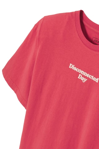 T-shirt relax - Rood