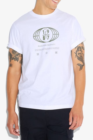 T-shirt regular - Wit