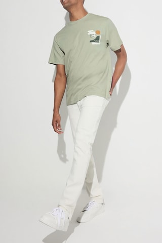 T-shirt regular - Verde-claro