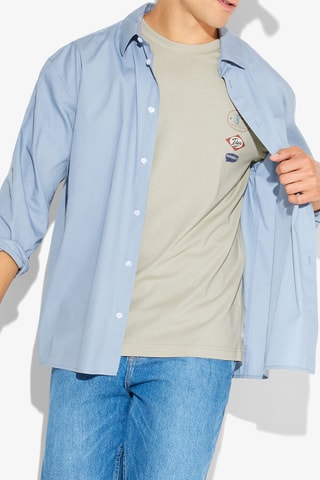 T-shirt regular - Lichtgrijs