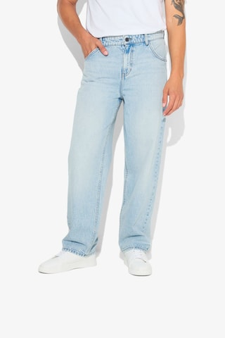 Jeans Baggy Hoge Taille L34 - Blauw