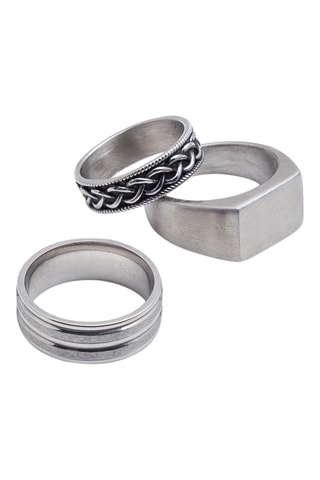 3 Ringen - Zilverkleurig