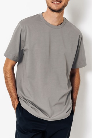 T-shirt regular - Donkergrijs