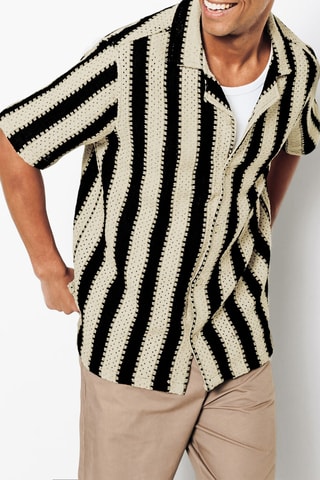 Biologisch Katoenen Overhemd Regular - Zwart