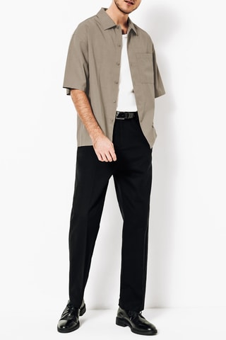 Overhemd boxy - Beige