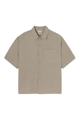 Overhemd boxy - Beige