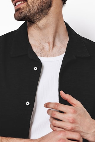 Overhemd regular - Zwart