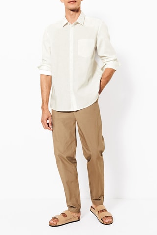 Linnen Overhemd Regular - Wit