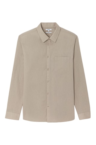 Linnen Overhemd Regular - Beige