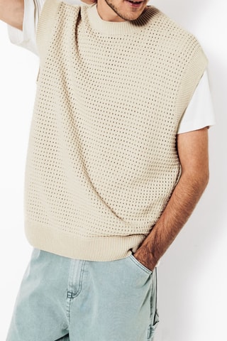 Mouwloze Trui - Ecru