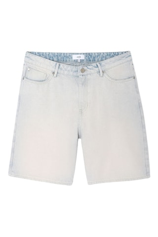 Spijkerbermuda - Blauw