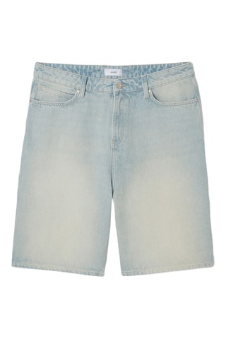 Spijkerbermuda - Blauw