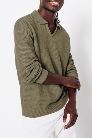 Linnen Trui - Kaki
