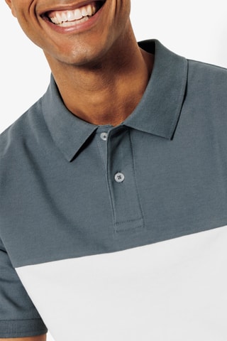 Polo regular em algodão biológico - Verde-escuro