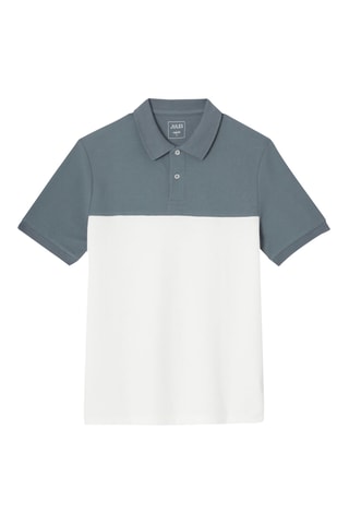 Polo regular em algodão biológico - Verde-escuro