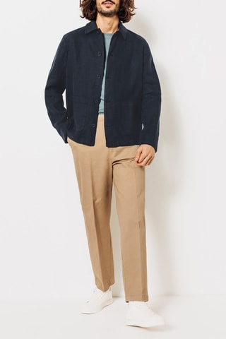 Linnen Jasje - Nachtblauw