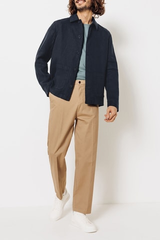 Linnen Jasje - Nachtblauw