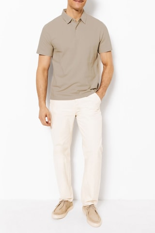 Biologisch Katoenen Polo Regular Fit - Beige