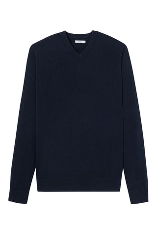 Biologisch Katoenen Trui - Marineblauw